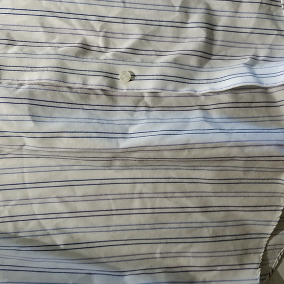 Kenneth Cole Reaction Men's pastel purple blue strip white longsleeve Shirt XL - Picture 3 of 4